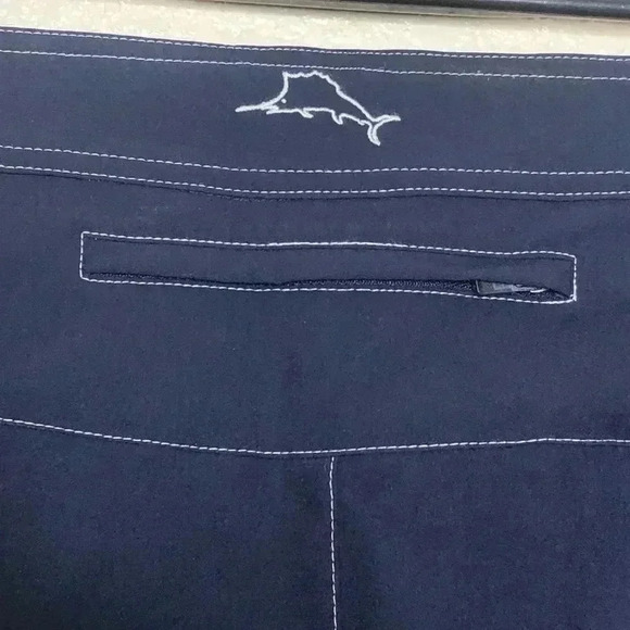 Tommy Bahama Athletic Shorts Men's Large Navy Flat Front - Picture 3 of 7